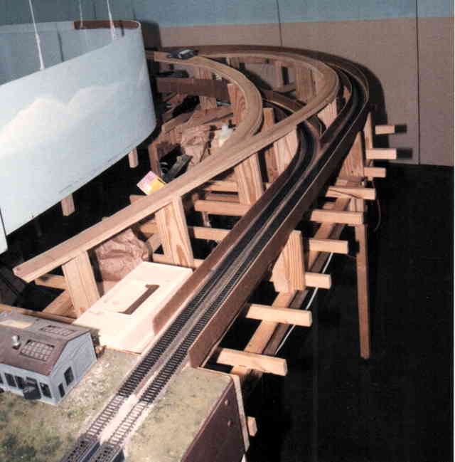 The northeast corner of the layout